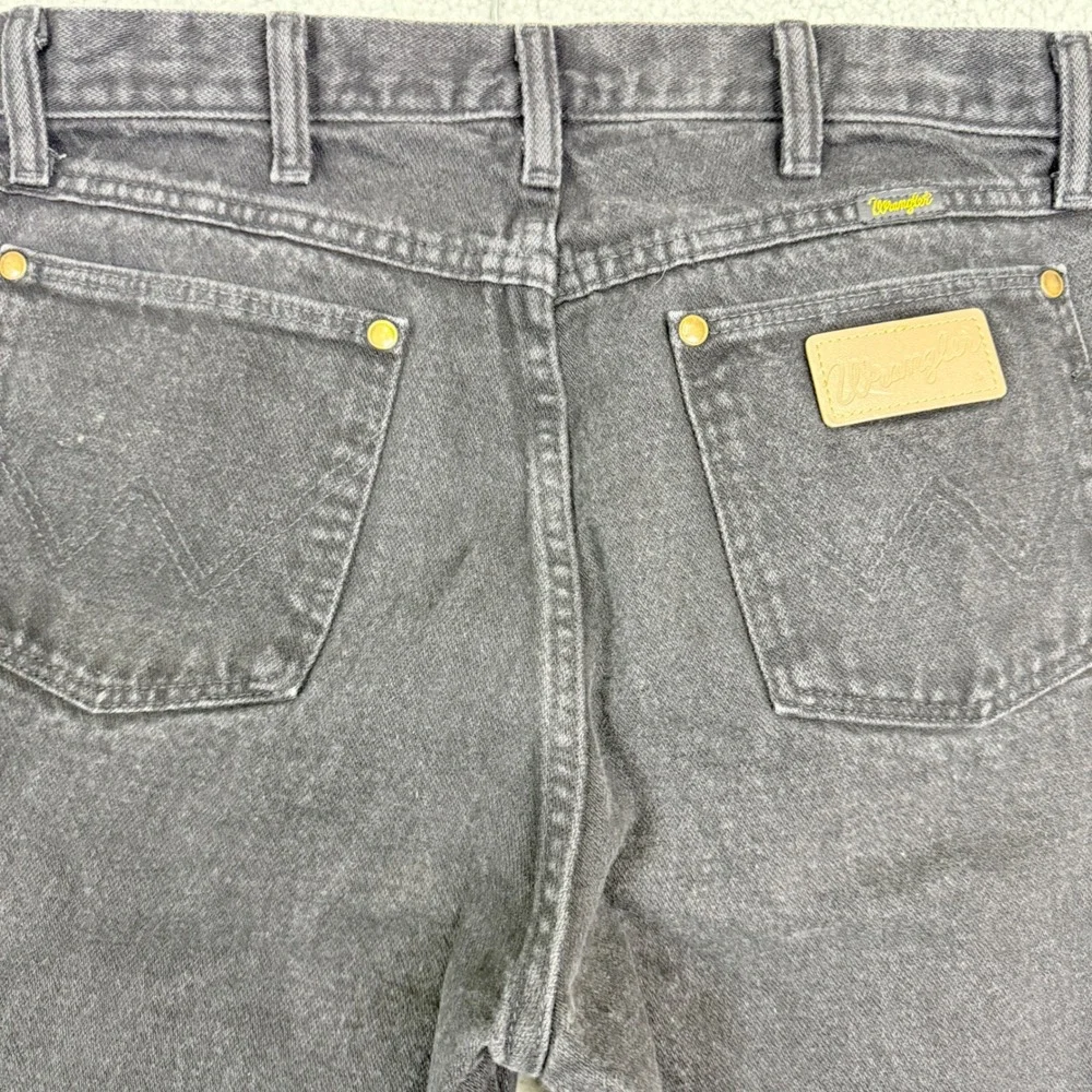 Vintage Wrangler 13MWZWK Cowboy Cut Jeans Mens 32x36 Faded Black Made in USA